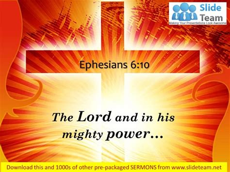 0514 Ephesians 610 The Lord And In His Mighty Power Point Church Serm