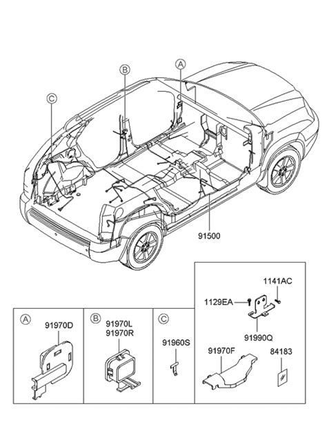 Detailed features and specs for the used 2007 hyundai tucson including fuel economy, transmission, warranty, engine type, cylinders, drivetrain and more. 2007 Hyundai Tucson Floor Wiring - Hyundai Parts Deal