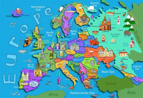 Mapa De Turismo Da Europa Escola Educação