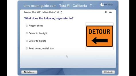 Dmv California Driver Permit Test Traffic Signs And Dri