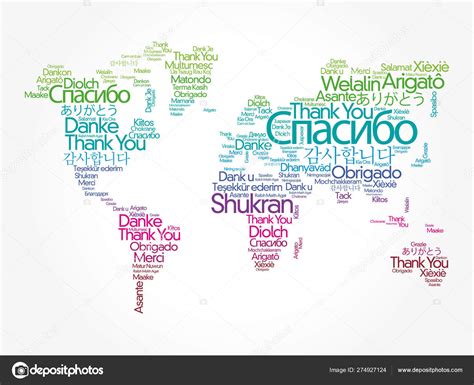 Thank You Word Cloud In Different Languages High Res Vector Graphic Images