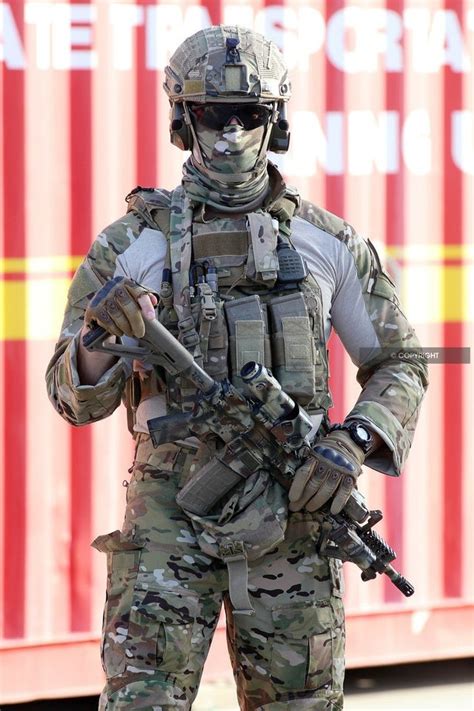 Australian Commando From The 2nd Commando Regiment During Training In
