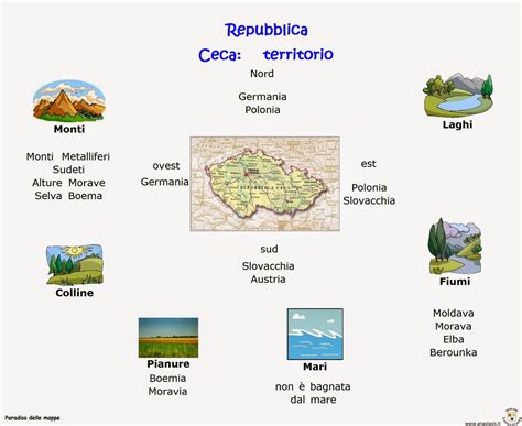 Moravia e boemia sono le due regioni di questa nazione, il territorio è. Paradiso delle mappe: Repubblica Ceca: territorio