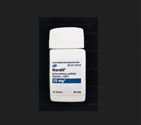 Nardil Phenelzine 15mg Tablet 60 Tablets Treatment Antidepressant Uk