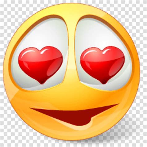 Emoji Emoticon Love Smiley Love Eyes Transparent
