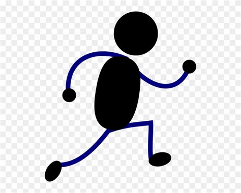 Running Stick Figure Vector At Collection Of Running