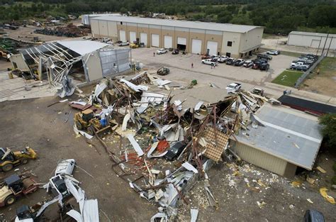 Photos Show Damage Of Reported Tornado In Central Texas Town
