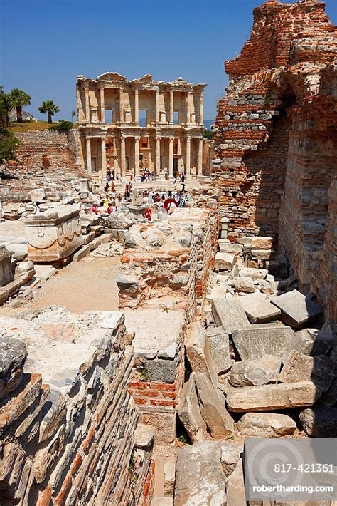 Ephesus Archaeological Sitee Izmir Province Stock Photo