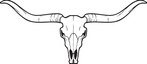 Longhorn Head Skull Bull Or Cow Icon Vector Illustration 12867371