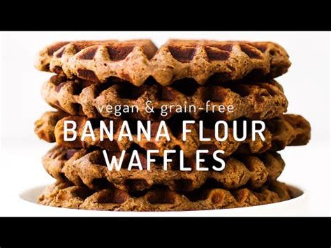 Pour flour mixture into oat mixture and stir batter gently until just blended. Banana Flour And Steel Cut Oat Flour Waffles : Oatflour ...