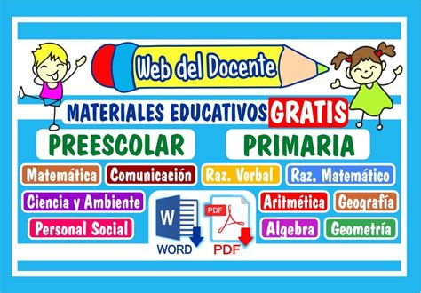 Web Del Docente M 225 S De 10000 Materiales Educativos Gratuitos Gambaran
