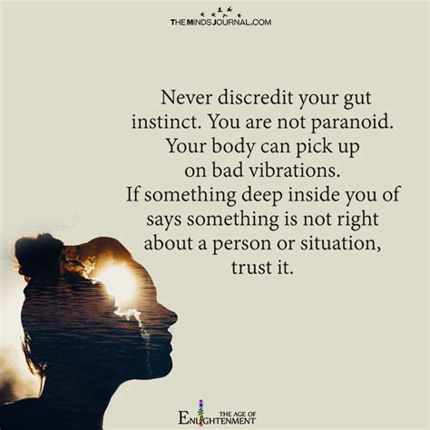 Never Discredit Your Gut Instinct Never