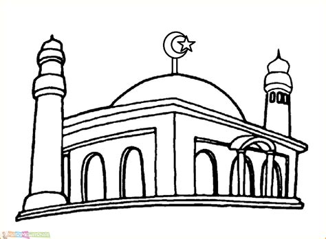 Gambar Untuk Lomba Mewarnai Masjid Nano Gambar