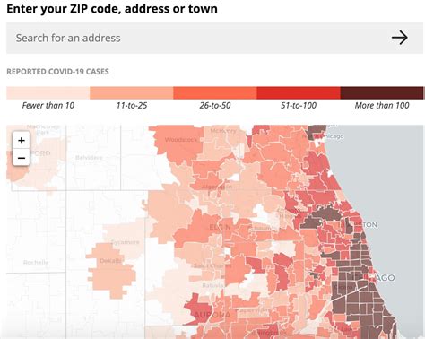 Coronavirus Map Search For Covid 19 Cases In Illinois By Zip Code