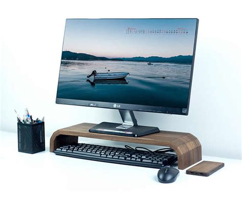 Check spelling or type a new query. Black Walnut Wooden Computer Monitor Riser Stands Computer ...