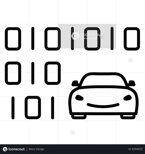 Autonomous Vehicle code Animated Icon download in JSON, LOTTIE or MP4