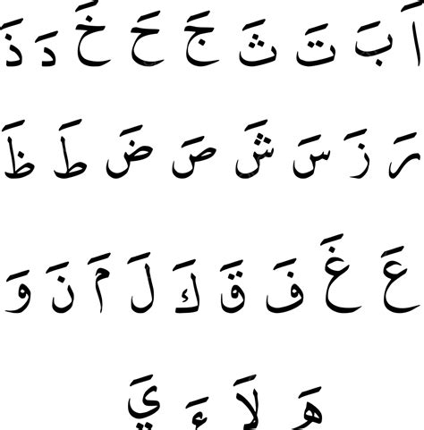 Hijaiyah Letter A Ba Ta Yes Vector, Hijaiyah Letters, Lettering, Islam