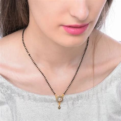Mekkna Womens Pride Traditional Gold Plated Mangalsutra For Women