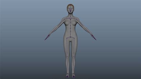 3d Model Cinematic Female 004 Mocap Body Rig Blendshape Face Rig Vr Ar Low Poly Cgtrader