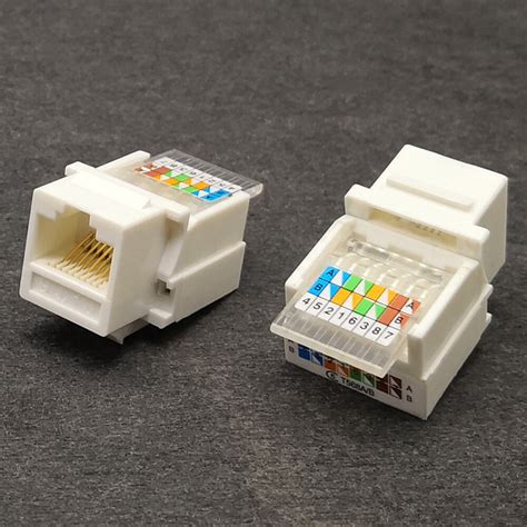 Rj45 Cat6 Utp Female Jack Connector Network Module For Wall Plate Free