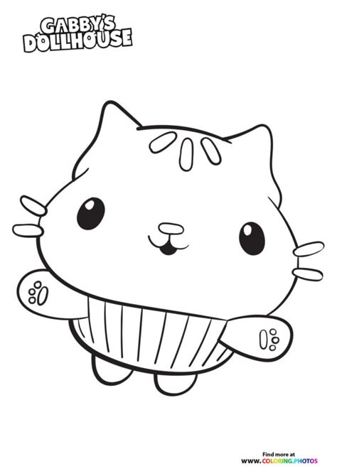 Mercat - Gaby's Dollhouse - Coloring Pages for kids
