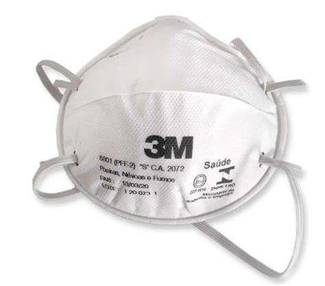A utilização do equipamento é fundamental e já. Máscara Descartável PFF2 sem válvula 8801 3M - 20 unidades ...