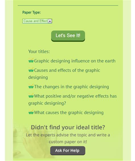 Developing the effective essay title generator principles may help. 8 Free Blog Title Generator Tools to Write Catchy Titles