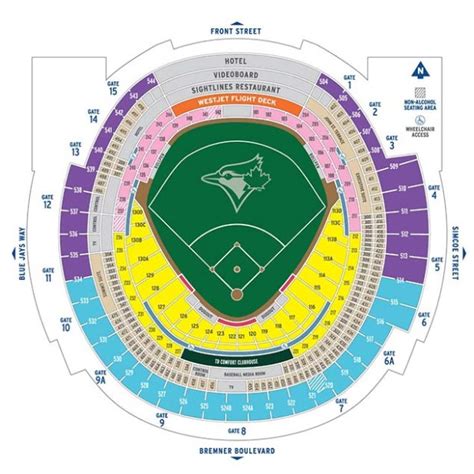 Toronto Blue Jays Seating Chart Row