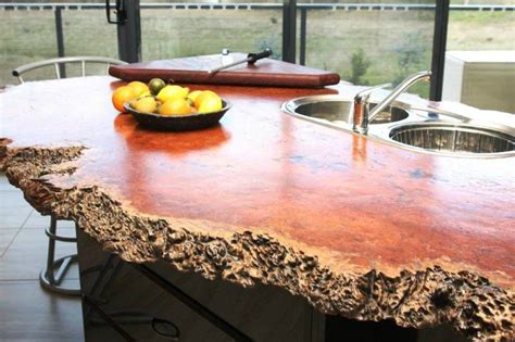 The interlocked grain is difficult to work but has an incredible finish that is well worth the effort. River Red Gum Kitchen Island Bench Top | Furniture, Diy ...
