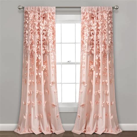 Lush Decor Riley Window Curtain Panel Kohls Pink Curtains Panel