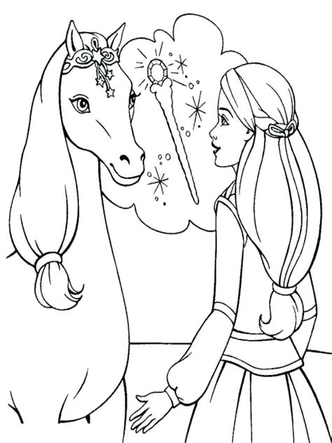 Horse Coloring Pages For Girls At Free