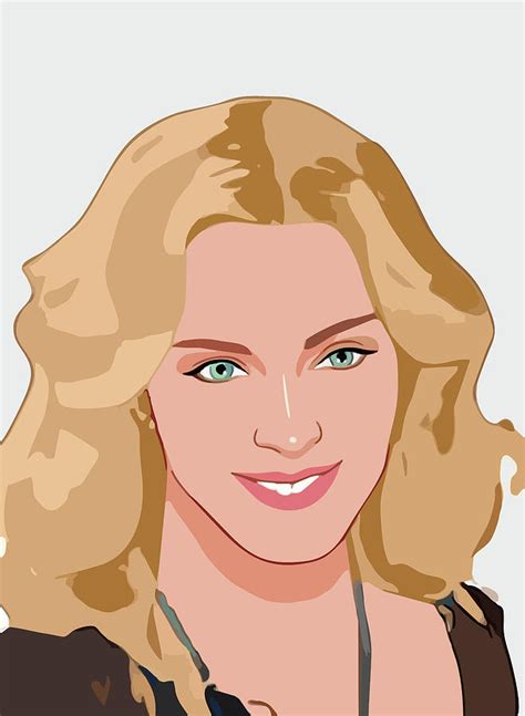 Madonna Cartoon Portrait 2 Digital Art By Ahmad Nusyirwan Pixels