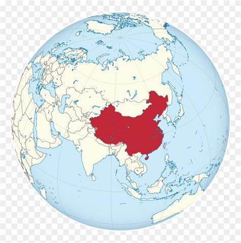Filechina On The Globe All Claims Hatched Asia China Map Hd Png