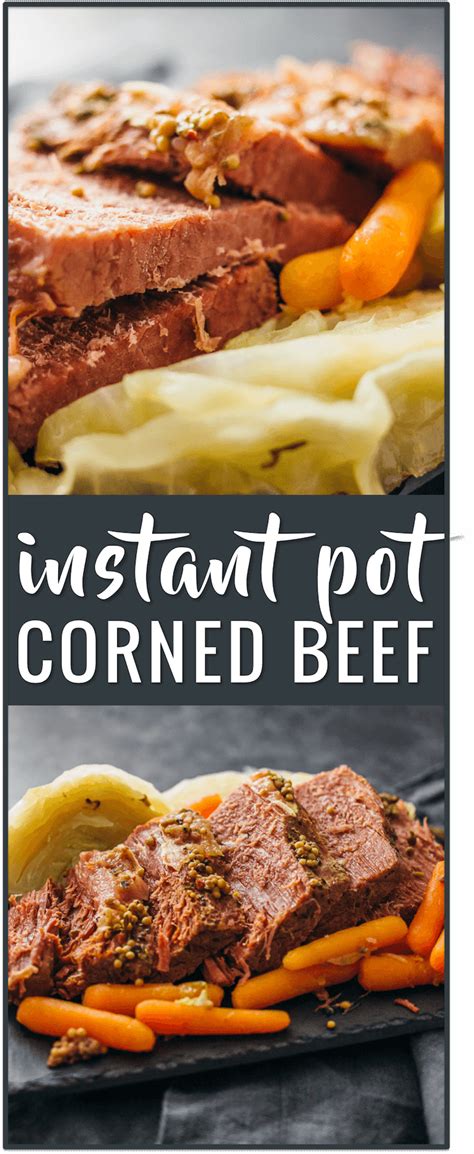 Corned beef and cabbage is tender, flavorful corned beef with cabbage, potatoes and carrots. corned beef and cabbage, instant pot, pressure cooker, slow cooker, easy, traditional, recipe ...
