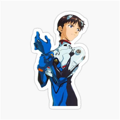 Shinji Ikari Neon Genesis Evangelion Sticker By Observation Redbubble