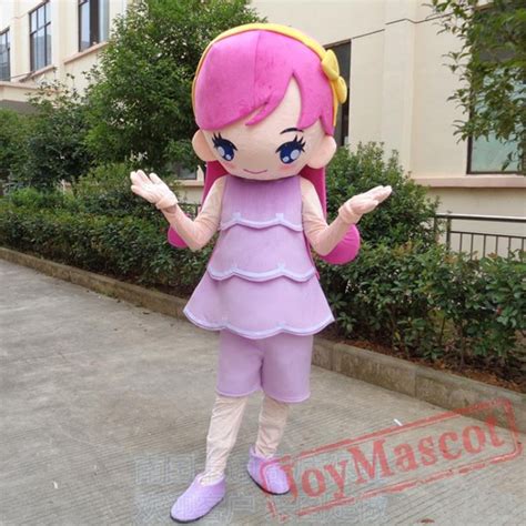 Girl Mascot Costume For Adullt And Kids
