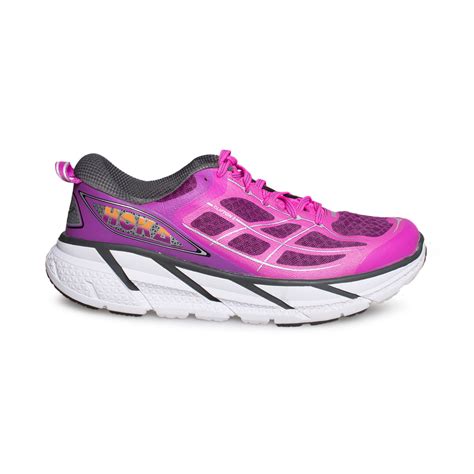 Hoka Clifton 2 Purple Fuchsia Running Shoes Womens Mycozyboots