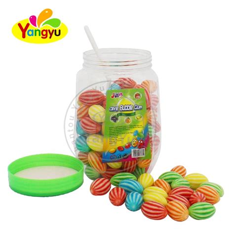Chinese Bubble Gum Sweet Fruity Flavor Olive Bubble Gumchina Price