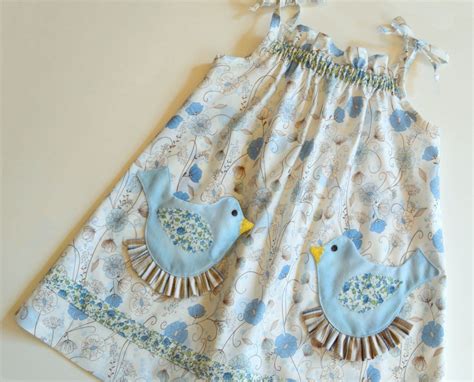 Pretty Bird Pocket Easter Dress Pdf Pattern Sewing Pattern Etsy