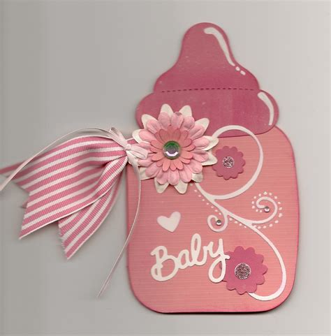 For making this card you will need Blooming Ideas: Baby Bottle Card