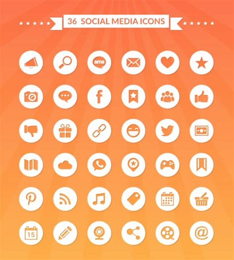 36 Free Social Media Flat Icons Vector Format Eps Ai Psd Svg