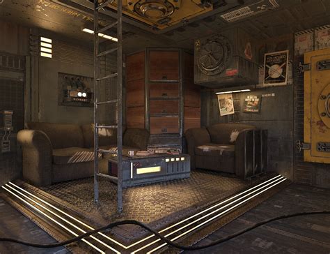 Scifi Living Room Daz 3d