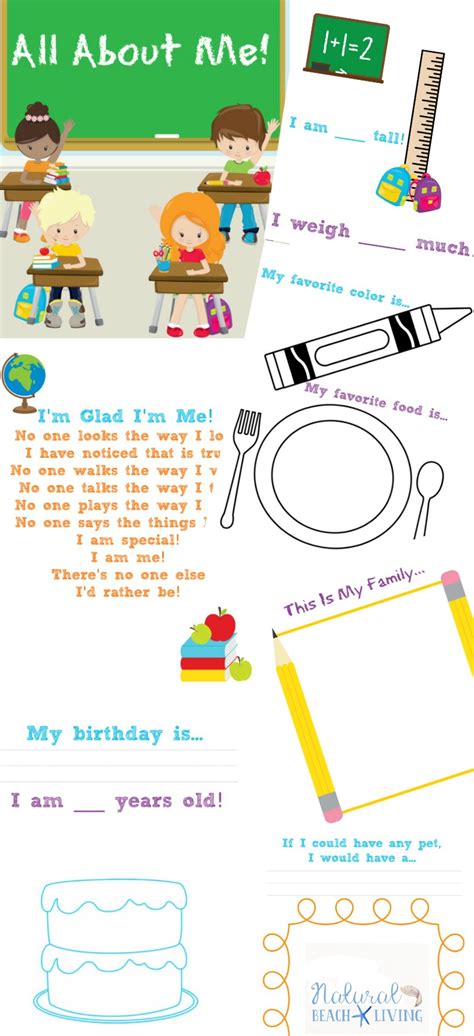 So, the clip art collection is a necessary tool that every webmaster has. The Best All About Me Preschool Theme Printables - Natural ...