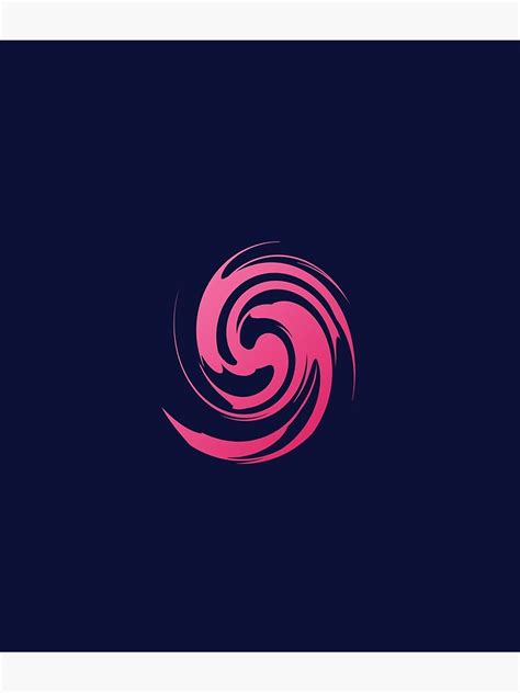 Modern Minimal Purple Logo Poster By Colorbyali Redbubble
