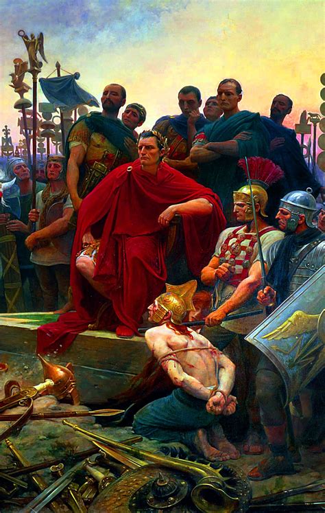 Julius Caesar With Gallic Captives After The Battle Of Alesia Roman