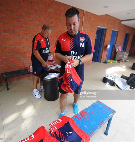 Arsenal Kit Man Paul Akers Prepares The Kit Before A Training Session News Photo Getty Images