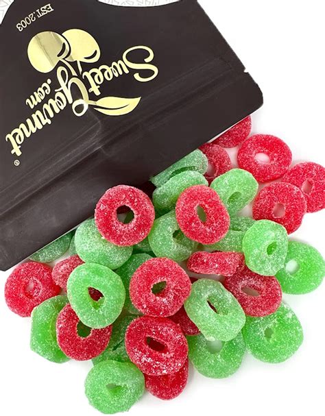 Sweetgourmet Red And Green Jelly Wreaths Christmas Candy