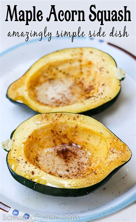 This Maple Acorn Squash Recipe Is An Amazingly Simple Side Dish For