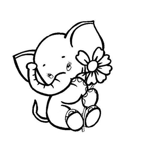 This elephant needs no help to look cute and adorable. 36 best Elephant Coloring Pages images on Pinterest ...