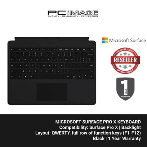 Surface Pro X Keyboard Black Qjw 00015 Pc Image